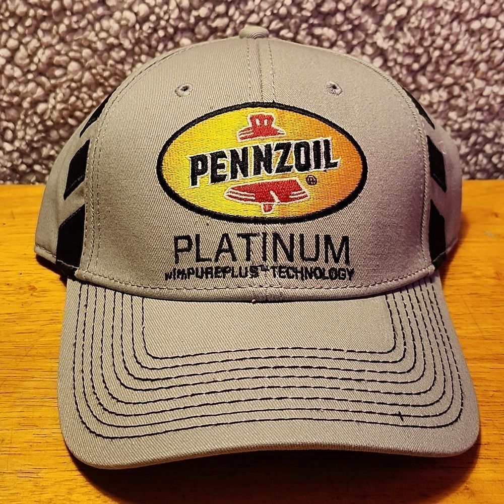 Team Penske Nascar Pennzoil Platinum Joey Logano Velcroback Hat - New